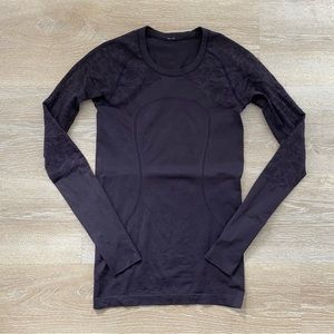 Dark purple lululemon long sleeve top